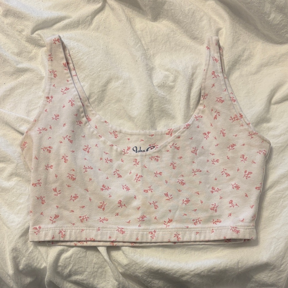 Brandy Melville Floral Crop Top